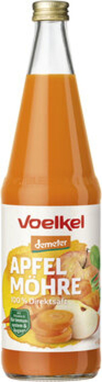 Produktfoto zu Apfel-Möhren-Saft, 0,7 l Voelkel
