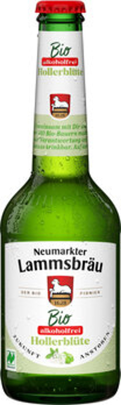 Produktfoto zu Lammsbräu Bier Hollerblühte, alkoholfrei, 10x0,33 l