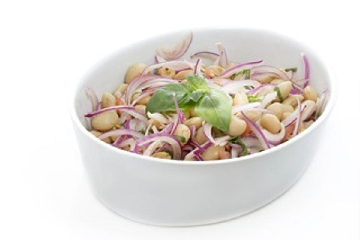 Weiße Bohnen mit Essigzwiebeln