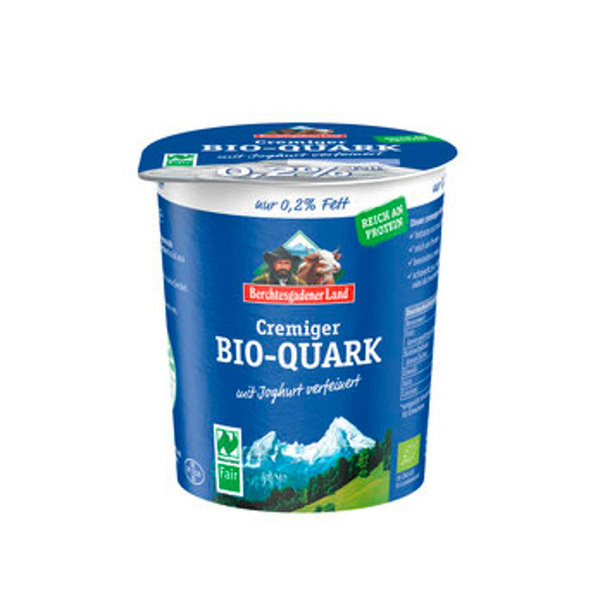 Produktfoto zu Cremiger Quark 0,2 %, 350 g, Berchtesgadener Land