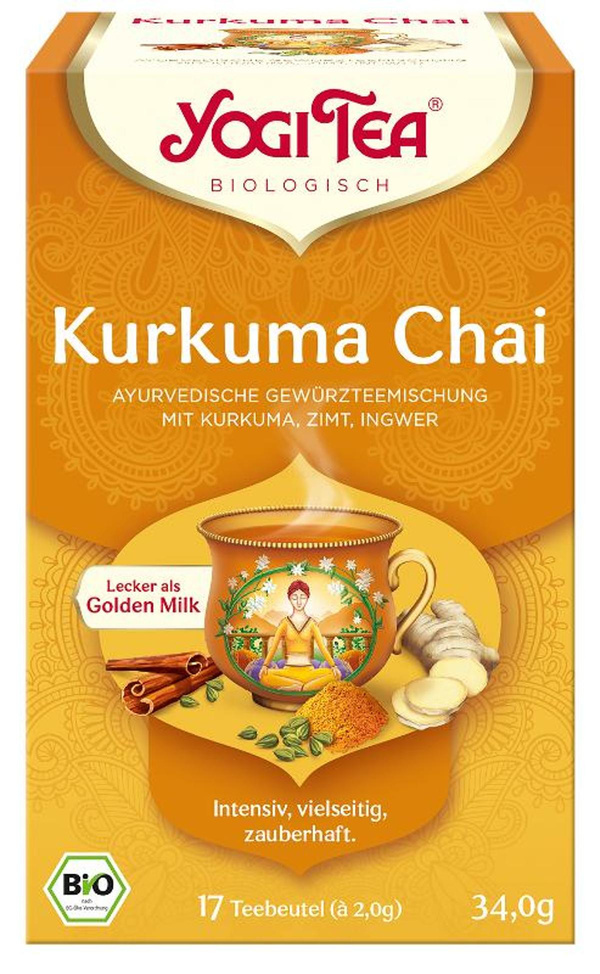 Produktfoto zu Yogi Kurkuma Chai 17 x 2 g