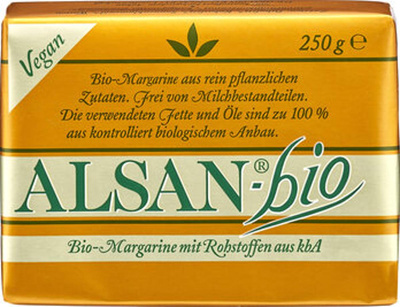 Produktfoto zu Alsan Pflanzen-Margarine, 250g