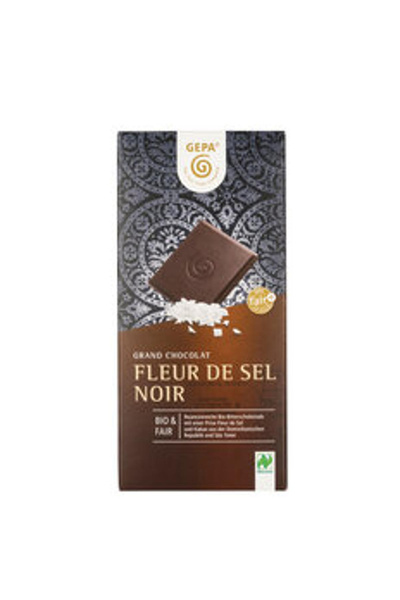 Produktfoto zu Fleur de Sel Zartbitterschokolade 70%  100g