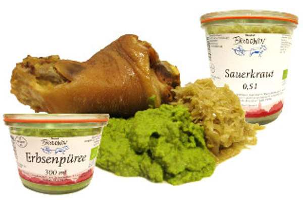 Produktfoto zu Eisbein mit Sauerkraut
