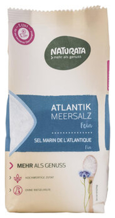 Produktfoto zu Meersalz, Atlantik, fein, 500g