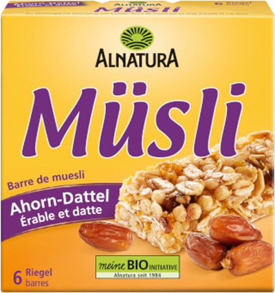 Produktfoto zu Müsliriegel Ahorn Dattel