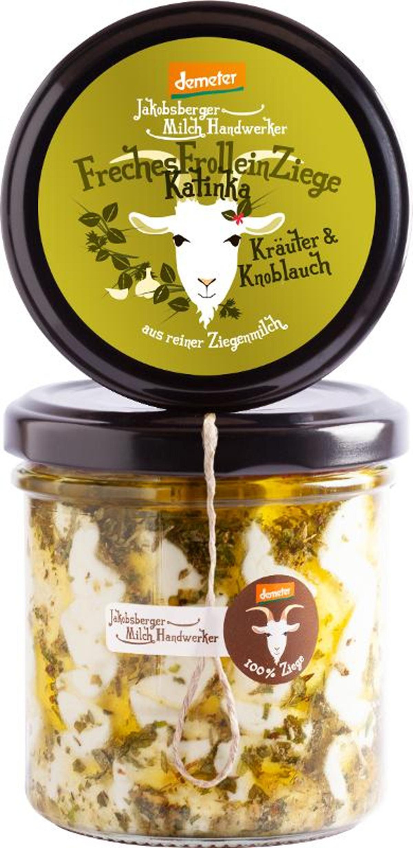 Produktfoto zu Ziegenfrischkäse Katinka,135 g Jakobsberger MilchHandwerker