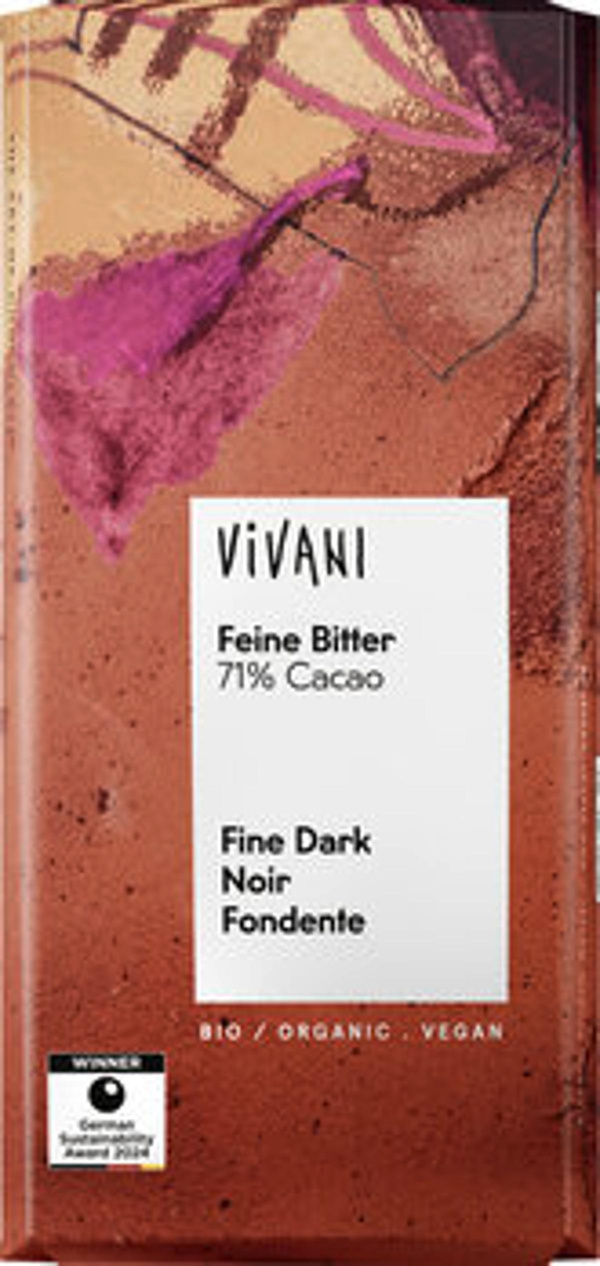 Produktfoto zu Feine Bitter Schokolade 71 %