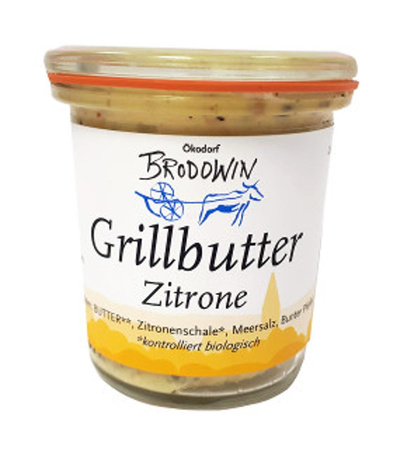 Produktfoto zu Grillbutter, Zitrone, 80 g im Weckglas
