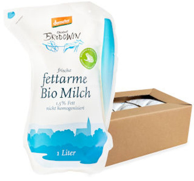 Produktfoto zu Milch fettarm im Beutel