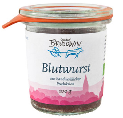 Produktfoto zu Brodowiner Blutwurst, 100 g