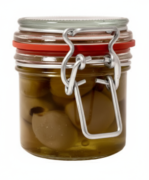 Produktfoto zu grüne Oliven in Öl, 50 g