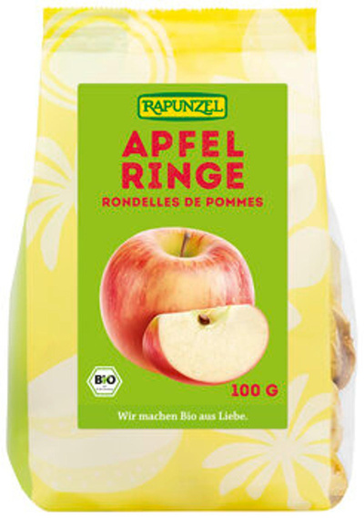 Produktfoto zu Apfelringe, 100 g Rapunzel