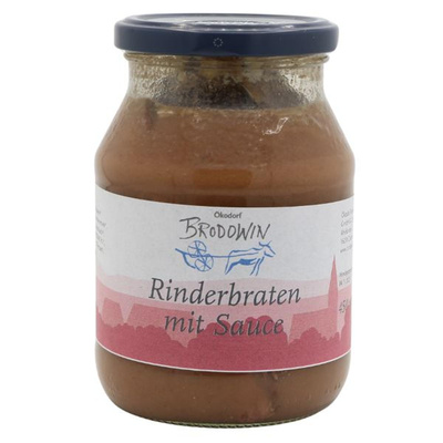 Produktfoto zu Rinderbraten mit Sauce, 0,5l
