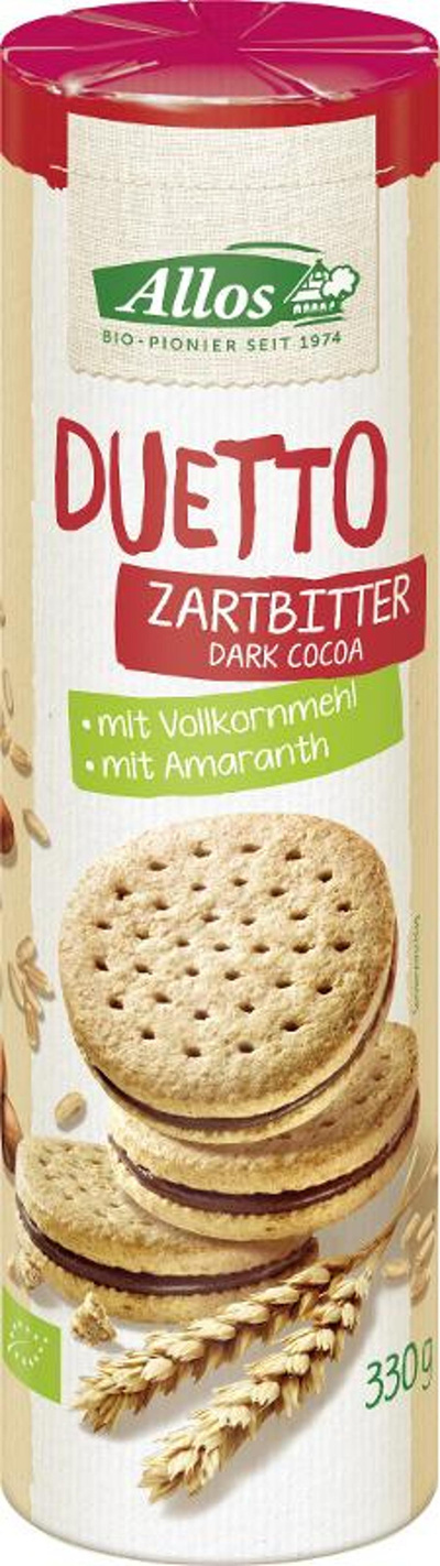 Produktfoto zu Keks Duetto Zartbitter 330 g