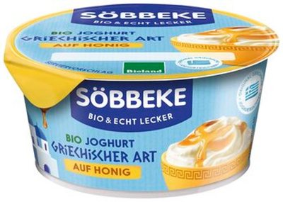 Produktfoto zu Joghurt griechischer Art auf Honig, 150 g, Söbbeke