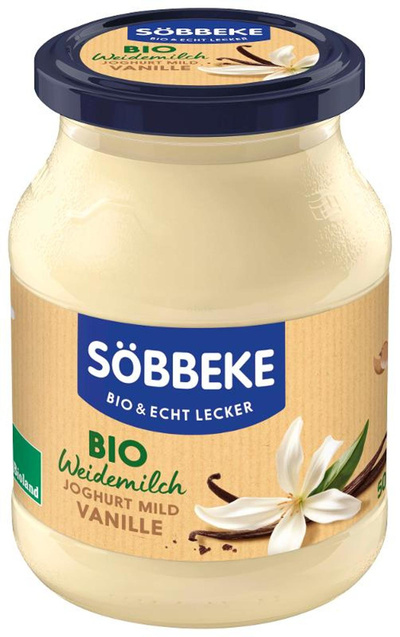 Produktfoto zu Joghurt Vanille 3,8% 500 g , Söbbeke