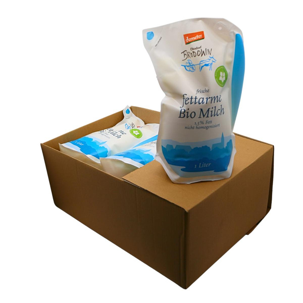Produktfoto zu Milch fettarm im Beutel , 9 x 1 l , Ökodorf Brodowin