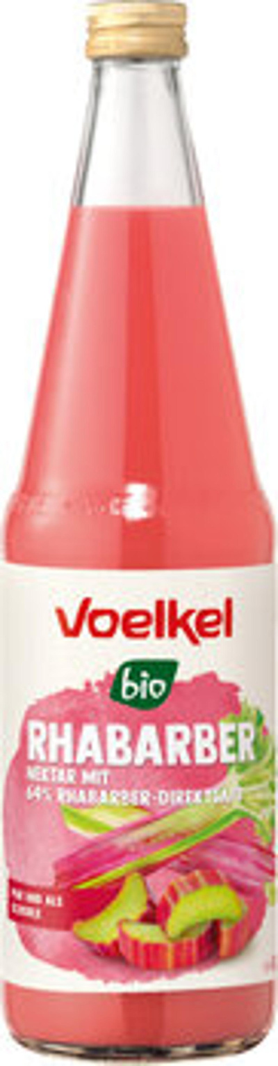 Produktfoto zu Rhabarber Nektar, 0,7 l Voelkel