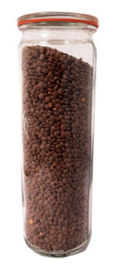 Produktfoto zu Braune Gourmet Linsen, 500 g im Pfandglas, Rapunzel