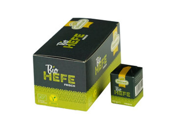 Produktfoto zu Hefewürfel, 42 g, frisch Bioreal