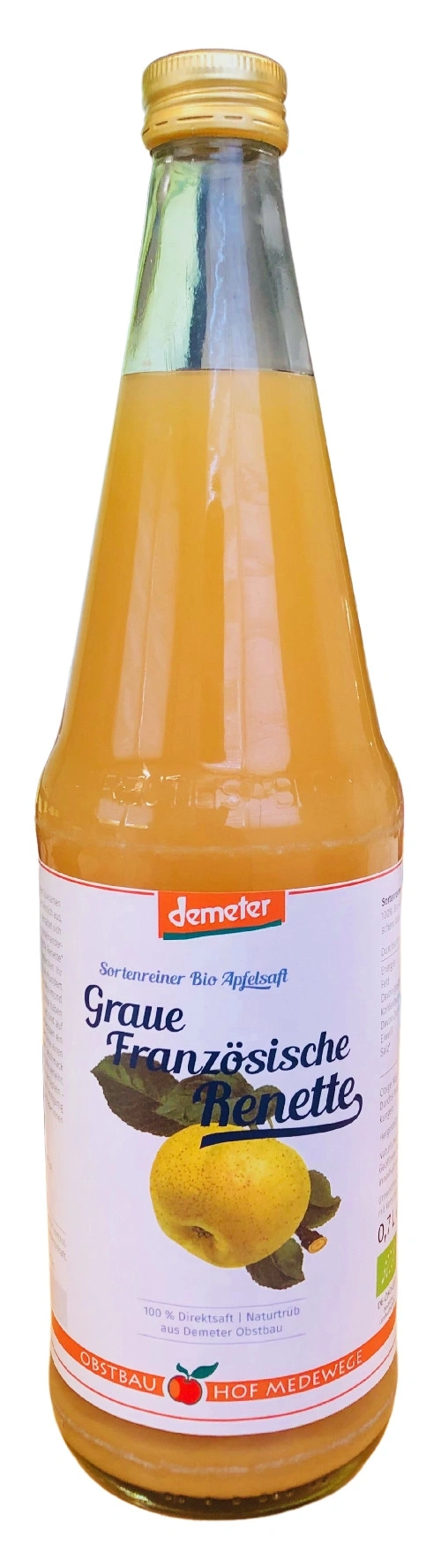 Produktfoto zu Apfelsaft französische Renette, 0,7 l