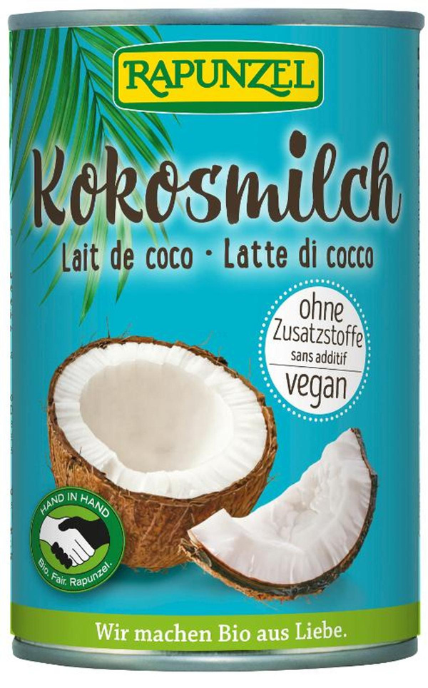 Produktfoto zu Kokosmilch, Rapunzel, 400 ml