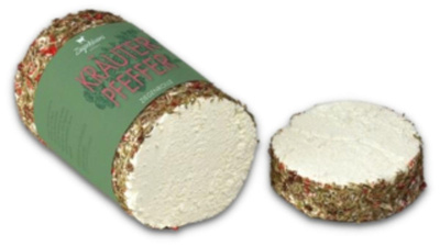 Produktfoto zu Ziegenrolle Kräuter Pfeffer