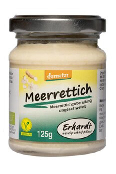 Produktfoto zu Meerrettich im Glas, 125 g Erhardt