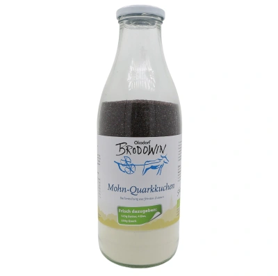 Produktfoto zu Brodowiner Mohn-Quarkkuchen, 560 g