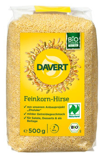 Produktfoto zu Hirse, 500 g, Davert