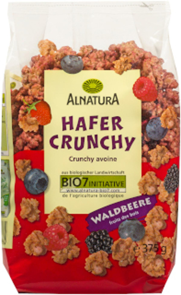 Produktfoto zu Hafer Crunchy Waldbeere 375g