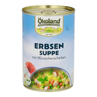 Produktfoto zu Erbsensuppe mit Würstchen