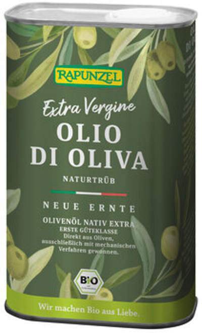 Produktfoto zu Naturtrübes Olivenöl, nativ extra, 500 ml, Rapunzel