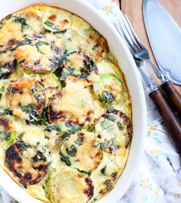 Produktfoto zu Zucchini Kartoffelgratin