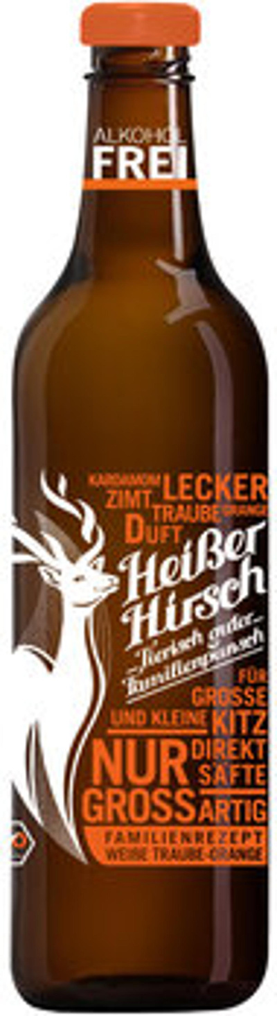 Produktfoto zu Orange Familienpunsch Heißer Hirsch, 0,75 l