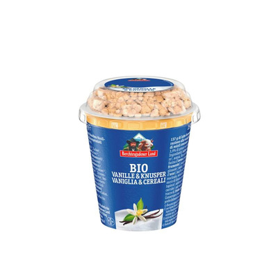 Produktfoto zu Knusperjoghurt Vanille mit Knuspermüsli, 150 g, Berchtesgadener Land