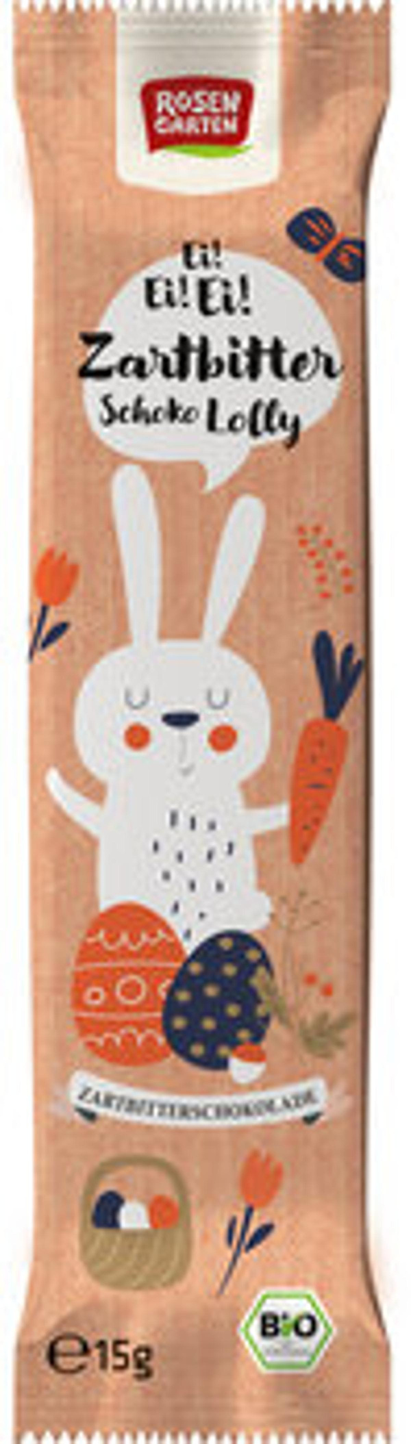 Produktfoto zu Schoko Lolly Zartbitter Hase,