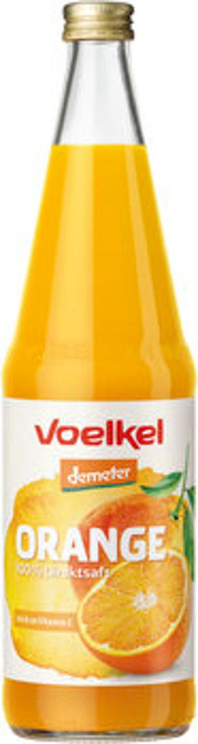 Produktfoto zu Demeter Orangensaft, 6 x 0,7 l Kasten Voelkel
