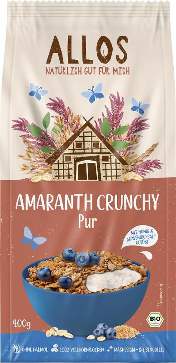 Produktfoto zu Amaranth Crunchy pur, 400 g, Allos