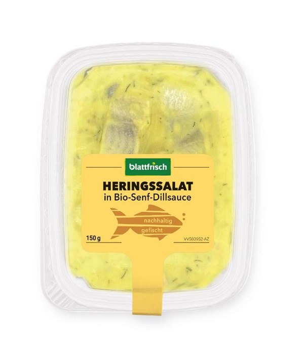 Produktfoto zu Heringsalat Senf Dill Sauce, 150 g, Blattfrisch