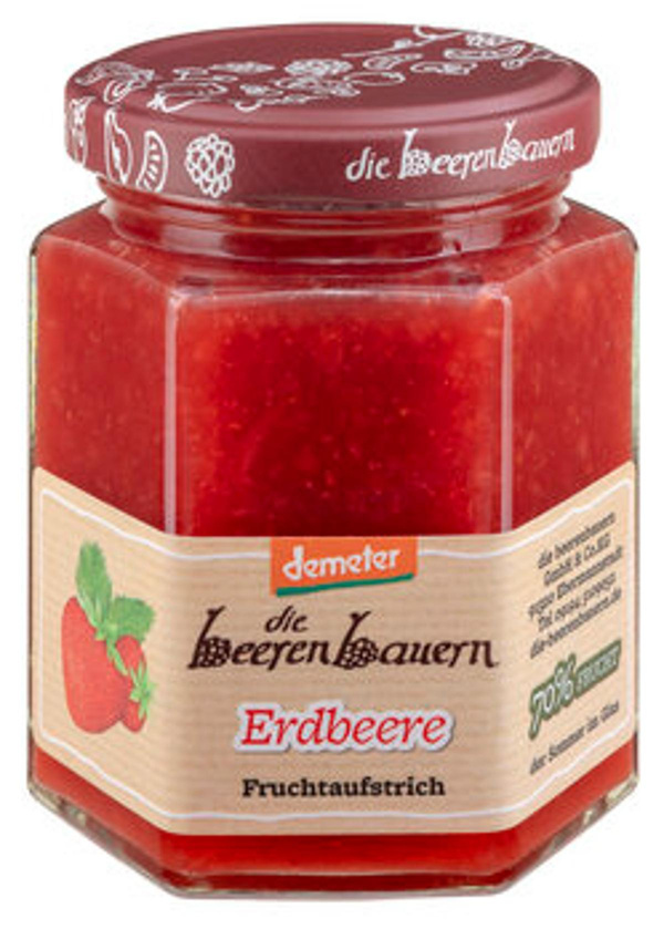 Produktfoto zu Erdbeere Fruchtaufstrich 200 g