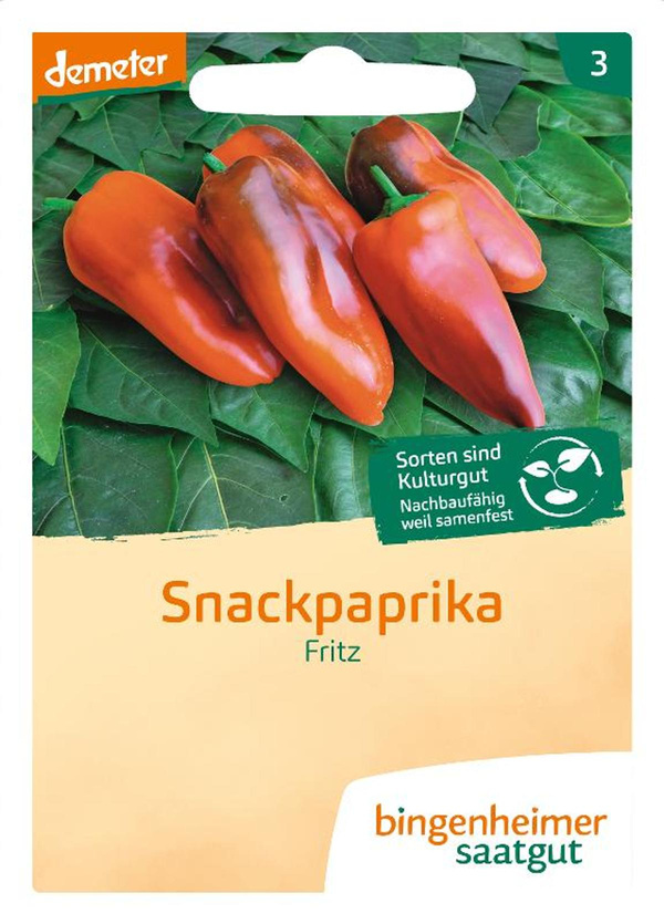 Produktfoto zu Saatgut Snack Paprika Fritz