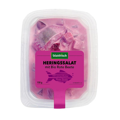 Produktfoto zu Roter Heringssalat, 150 g, Blattfrisch