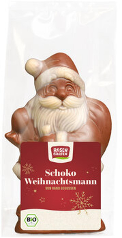 Produktfoto zu Weihnachtsmann aus Vollmilch, 80 g, Rosengarten