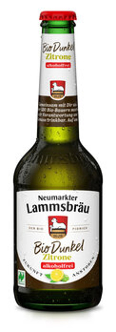 Produktfoto zu Lammsbräu Bier Dunkel & Pure Zitrone Alkoholfrei, 0,33 l