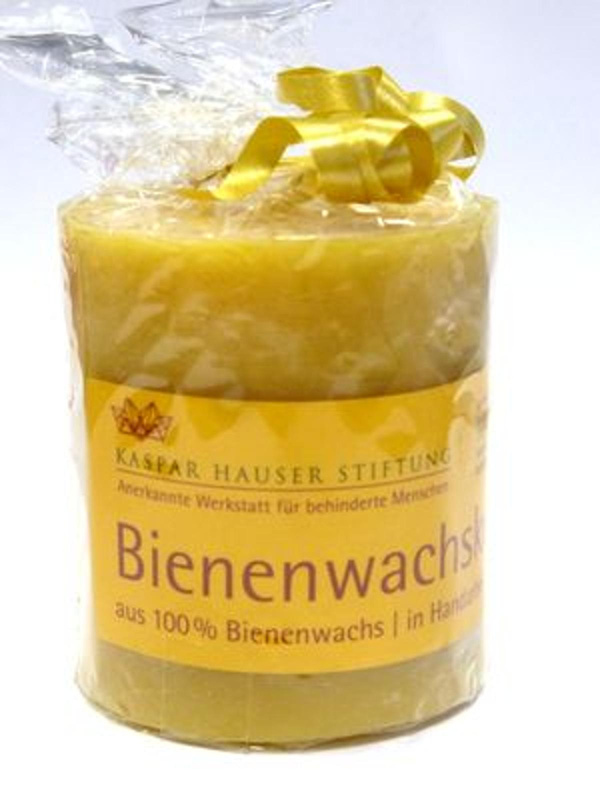 Produktfoto zu Stumpen Kerze natur, 100 x 60 mm, KHT
