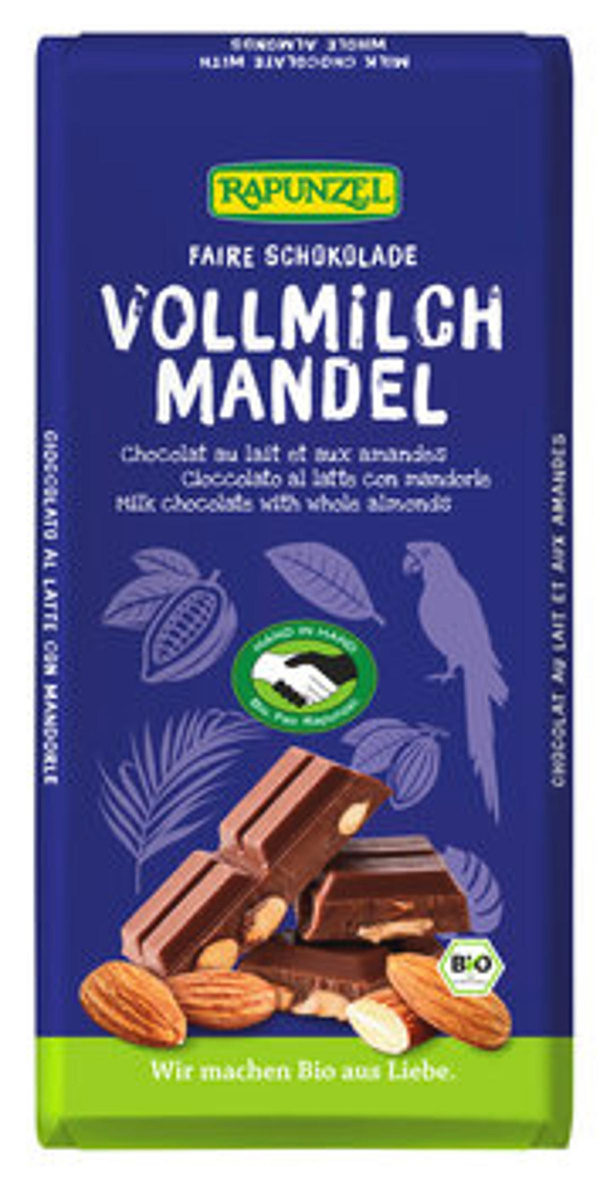 Produktfoto zu Vollmilch Schokolade Mandel