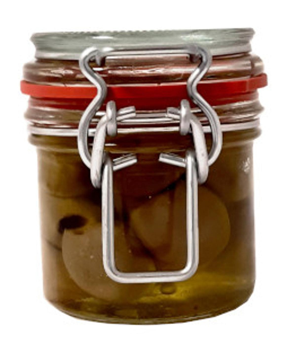 Produktfoto zu grüne Oliven in Öl, 50 g