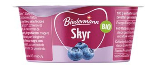 Produktfoto zu Skyr Heidelbeere, 135 g, Molkerei Biedermann